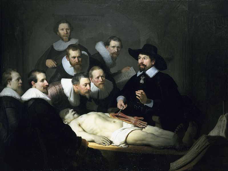 Lección de anatomía del Dr. Tulp Rembrandt