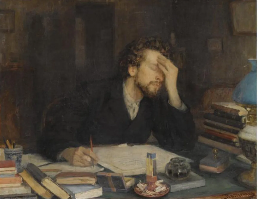 Medico filosofo reflexionando