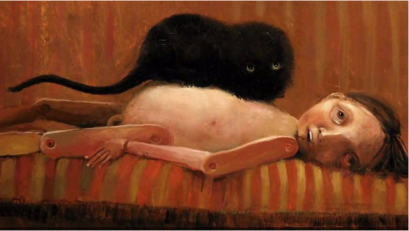 Paraplegia gato negro